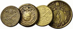 Pesi monetali - - Lotto di 4 pesi papali