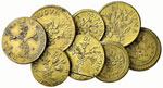 Pesi monetali - - Lotto di 8 pesi papali
