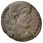 Magnenzio (350-353) - AE 2 - Busto ... 