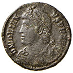 Gioviano (363-364) - AE 3 - Busto diademato ... 