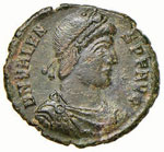 Valente (364-378) - AE 3 - (Siscia) - Busto ... 