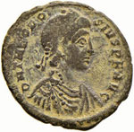 Teodosio I (379-395) - AE 2 - Busto ... 