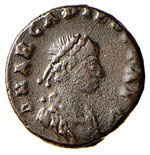 Arcadio (383-408) - AE 4 - Busto ... 