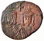 Leone V e Costantino (813-820) - Follis - ... 