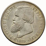 BRASILE - Pedro II (1831-1889) - 2.000 Reis ... 