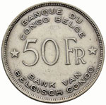 CONGO BELGA - Leopoldo III (1934-1950) - 50 ... 