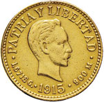 CUBA - Repubblica - Peso - 1915 - AU RR Kr. ... 