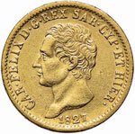 Carlo Felice (1821-1831) - 20 Lire - 1827 T  ... 