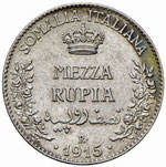 Somalia - Mezza Rupia - 1915   - ... 