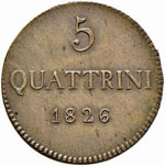 LUCCA - 5 Quattrini 1826 - Pag. ... 
