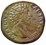 Marco Aurelio (161-180) - Sesterzio - Busto ... 