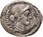 CARISIA - T. Carisius (46 a.C.) - Denario - ... 