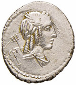 JULIA - L. Julius Bursio (85 a.C.) - Denario ... 