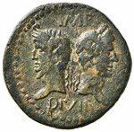Agrippa e Augusto - Dupondio - (Nimes) - ... 