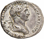 Traiano (98-117) - Denario - Busto laureato ... 
