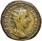 Gordiano III (238-244) - Dupondio - Busto ... 