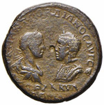 Gordiano III e Tranquillina - AE 26 - (Tomis ... 