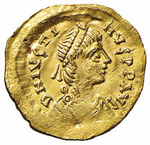 Giustino I (518-527) - Tremisse - Busto ... 