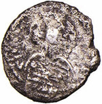 Giustino II (565-578) - Mezza siliqua - ... 