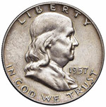 U.S.A. -  - Mezzo dollaro - 1957 - Franklin  ... 