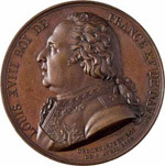 FRANCIA - Luigi XVIII (1814-1824) - Medaglia ... 