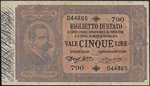 BIGLIETTI DI STATO - Umberto I (1878-1900) - ... 