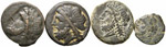 Greche -  - - Lotto di 4 bronzi di Arpi   -