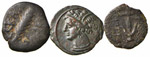 Greche -  - - Lotto di tre bronzi: Siracusa, ... 