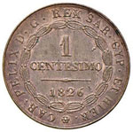 Carlo Felice (1821-1831) - Centesimo - 1826 ... 