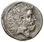 Bruto († 42 a.C.) - Denario - Testa di ... 