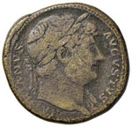 Adriano (117-138) - Sesterzio   - (AE g. ... 