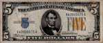 U.S.A. -  - 5 Dollari - 1934   - R Piega a ... 