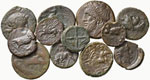 Greche -  - - Lotto di 12 bronzi greci: ... 