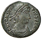 Costanzo II (337-361) - AE 3 - (Tessalonica) ... 