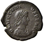 Arcadio (383-408) - AE 2 - (Cizico) - Busto ... 