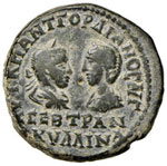 Gordiano III e Tranquillina - AE 27 - ... 