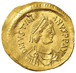 Giustiniano I (527-565) - Semisse - Busto ... 