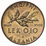 Albania - 0,10 Lek - 1940 XVIII   ... 