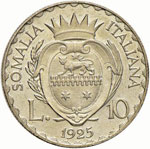 Somalia - 10 Lire - 1925   - AG R ... 