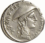 PLANCIA - Cn. Plancius (55 a.C.) - Denario - ... 