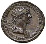 Traiano (98-117) - Dupondio - Busto radiato ... 