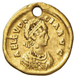 Eudossia (moglie di Teodosio II) - Tremisse ... 