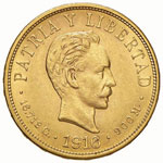 CUBA - Repubblica - 10 Pesos - 1916   - AU ... 