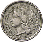 U.S.A. - 3 Centesimi - 1873   - NI Kr. 95