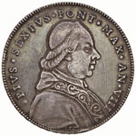 BOLOGNA - Pio VI (1775-1799) - Scudo romano ... 