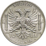 Albania - 10 Lek - 1939 XVII   - ... 