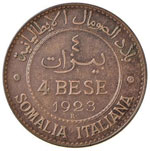 Somalia - 4 Bese - 1923   - CU R ... 
