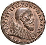 PAPALI - Paolo IV (1555-1559) - Medaglia - A ... 