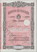 SICILIA - Banco di Sicilia - Fedi di Credito ... 
