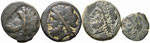 Greche - Lotto di 4 bronzi di Arpi